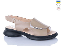 Босоножки Sali 915 капручино чор-п. в магазине Фонтан Обуви