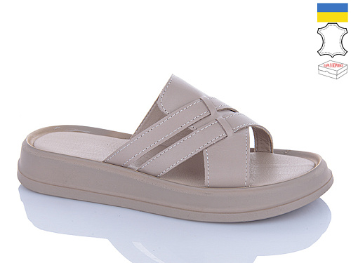 Шлепанцы Garti 0174 капучино шк. в магазине Фонтан Обуви