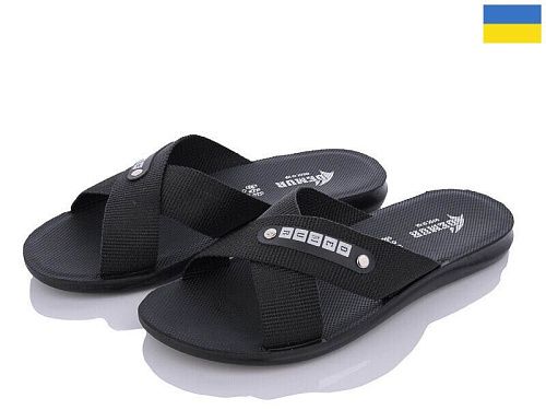 Шлепанцы Demur 2024-004-1 чорний батал в магазине Фонтан Обуви