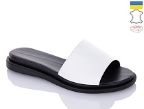 Шлепанцы Garti 97 білий шкіра в магазине Фонтан Обуви