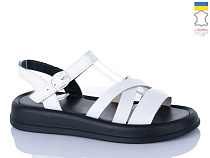 Босоножки Sali 2503 білий чор-п. в магазине Фонтан Обуви