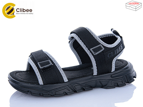 Босоножки Clibee-Apawwa AC703-2 black-grey в магазине Фонтан Обуви