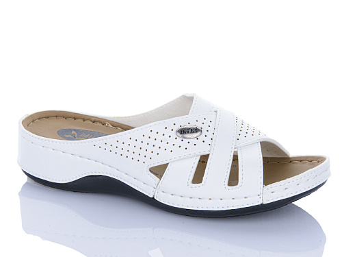 Шлепанцы Sali One 108 білий в магазине Фонтан Обуви