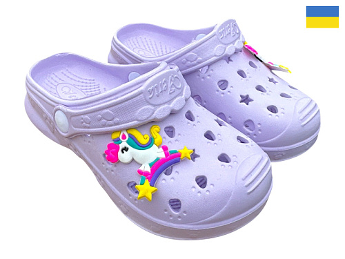 Кроксы Rai Shoes 81-82 лаванда в магазине Фонтан Обуви