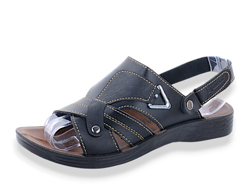 Сандалии Jumay SP босон. трикутник чорний в магазине Фонтан Обуви