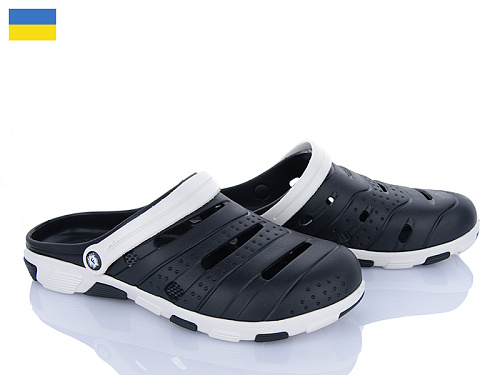 Кроксы Inblu Форсаж чорний-сірий в магазине Фонтан Обуви