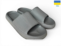 Шлепанцы Rai Shoes С88 графіт в магазине Фонтан Обуви