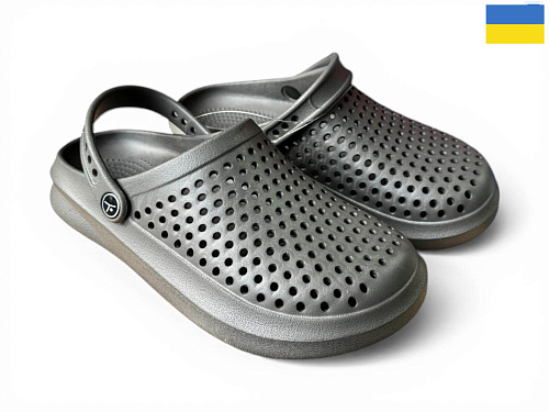 Кроксы Rai Shoes 504 графіт в магазине Фонтан Обуви