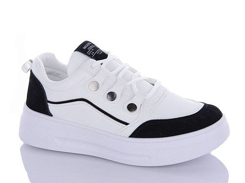 Кроссовки Леопард 2186 white-black в магазине Фонтан Обуви