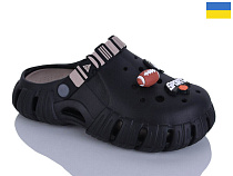 Кроксы Demur 6770 чорний в магазине Фонтан Обуви