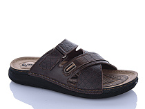 Шлепанцы Oskar 01-15 коричневий в магазине Фонтан Обуви