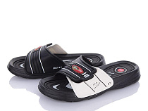 Шлепанцы Obuv Ok 3R21M black-white в магазине Фонтан Обуви