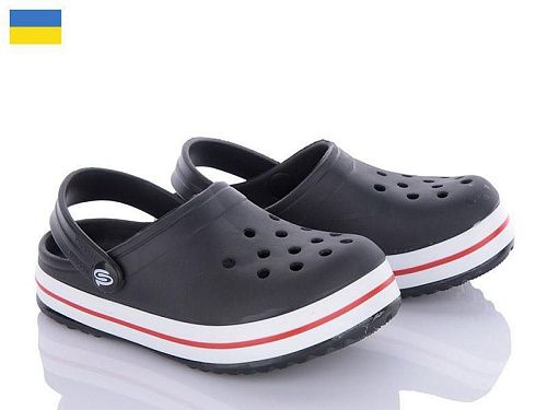 Кроксы Golden Lion 309 черный в магазине Фонтан Обуви