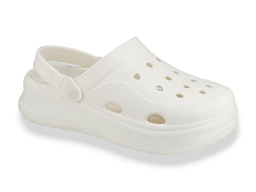 Кроксы Rai Shoes F650 молочний в магазине Фонтан Обуви