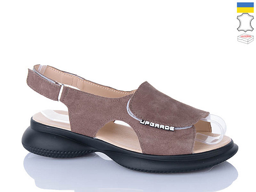 Босоножки Sali 915 капучино з чор-п. в магазине Фонтан Обуви