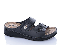 Шлепанцы Sali One 09-86 чорний в магазине Фонтан Обуви