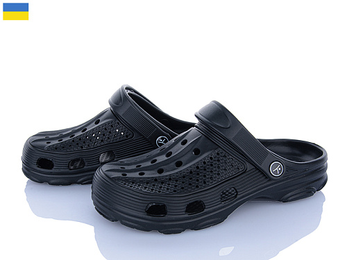 Кроксы Alex N502 чорний в магазине Фонтан Обуви