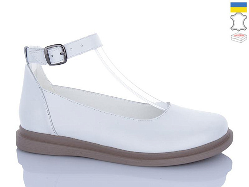 Туфли Sali 24 білий кап-п. в магазине Фонтан Обуви