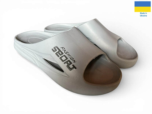 Шлепанцы Rai Shoes 530-018 сірий в магазине Фонтан Обуви