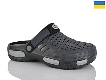 Кроксы Malibu 6-118 графіт в магазине Фонтан Обуви
