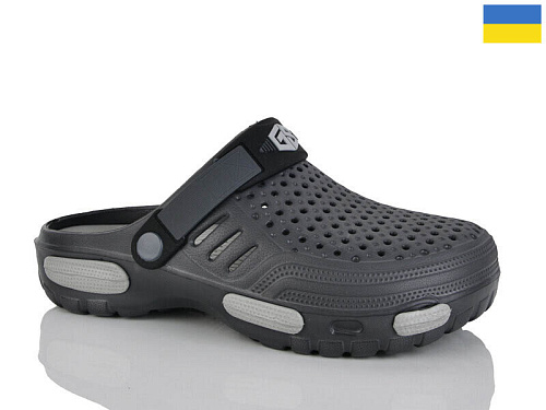 Кроксы Malibu 6-118 графіт в магазине Фонтан Обуви