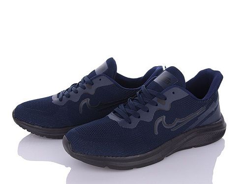 Кроссовки No Brand GL929-3 navy батал в магазине Фонтан Обуви