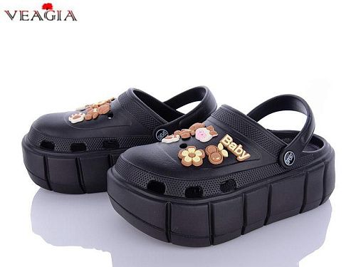 Кроксы Veagia-Ada A13 black в магазине Фонтан Обуви