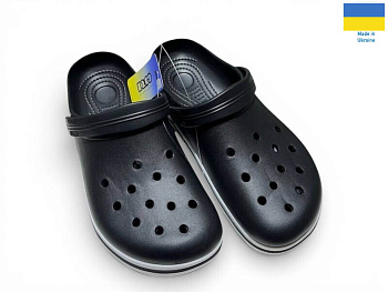 Кроксы Rai Shoes 520 чорний в магазине Фонтан Обуви