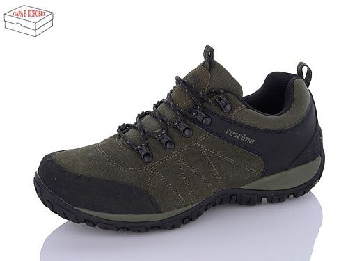 Кроссовки Restime PMB23603 khaki-black в магазине Фонтан Обуви