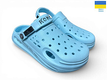 Кроксы Rai Shoes 517-011 блакитний в магазине Фонтан Обуви