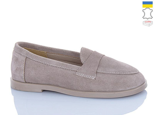 Туфли Garti 408 бежевий замш в магазине Фонтан Обуви