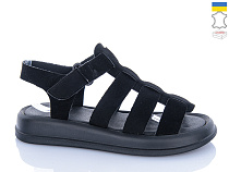 Босоножки Sali 263 чорний з чор-п. в магазине Фонтан Обуви