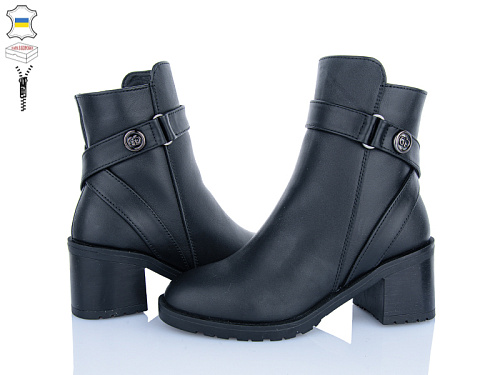 Ботинки Mona Liza 814 чорний шк. в магазине Фонтан Обуви