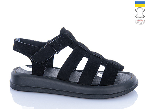 Босоножки Sali 263 чорний з чор-п. в магазине Фонтан Обуви