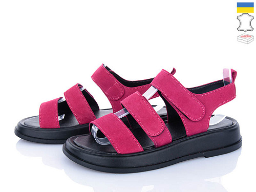 Босоножки Viscala 23212 шк.малин-велюр в магазине Фонтан Обуви