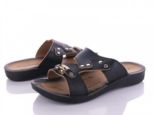 Шлепанцы Demur Polomax A black в магазине Фонтан Обуви