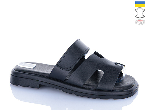 Шлепанцы Sali 8-2 чорний к чор-п. в магазине Фонтан Обуви