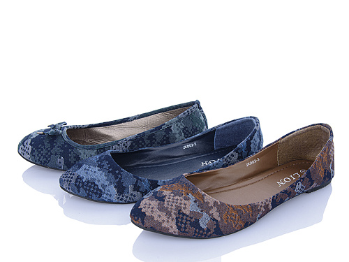 Балетки Viktoria 2-123 mix в магазине Фонтан Обуви