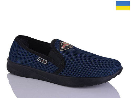 Слипоны Demur 6-144 синій в магазине Фонтан Обуви