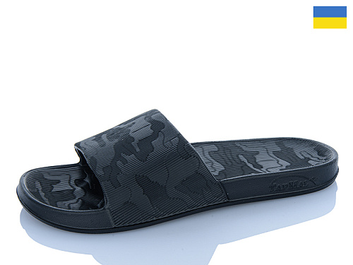 Шлепанцы M&L Alex13 B400 чорний в магазине Фонтан Обуви