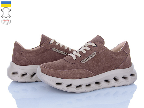 Кроссовки A.N.I.One 507451 св.коричневий замш в магазине Фонтан Обуви