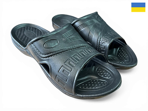 Шлепанцы Rai Shoes B3 чорний в магазине Фонтан Обуви