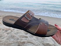 Шлепанцы Demur MKN6834 brown-camel в магазине Фонтан Обуви