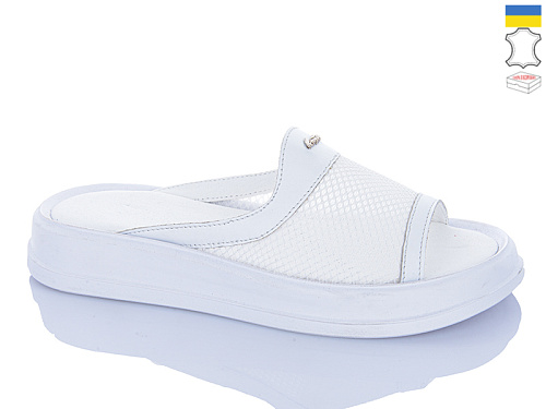 Шлепанцы Sali 2290 білий біл-п. в магазине Фонтан Обуви