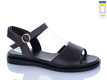 Босоножки Sali 508 коричневий к чор-п. в магазине Фонтан Обуви