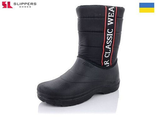 Сапоги Slipers E432 чорний в магазине Фонтан Обуви