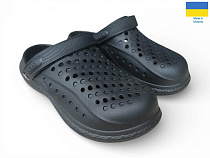 Кроксы Rai Shoes С99 чорний в магазине Фонтан Обуви