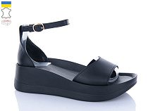 Босоножки Garti 6 чорний шк. в магазине Фонтан Обуви