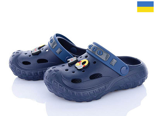 Кроксы Golden Lion 333 т.синій в магазине Фонтан Обуви
