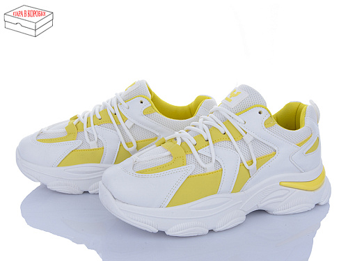 Кроссовки Sindikat M1 white-yellow в магазине Фонтан Обуви